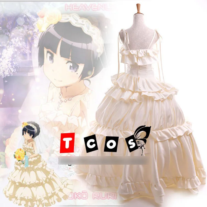 Костюм для косплея аниме руда нет имуто га черный Кот гокоу Рури Свадебный костюм