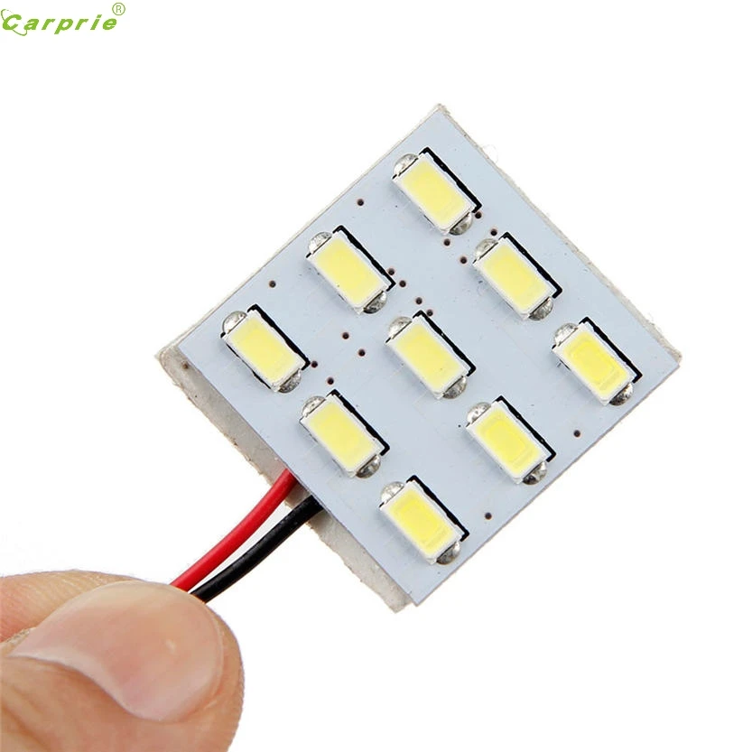 Автомобильная интерьерная лампа 9 SMD 5630 LED T10 BA9S купольная Светодиодная панель 12V