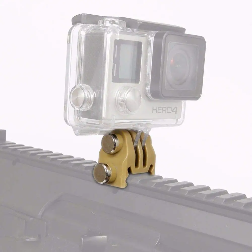 Plastic CS 20mm Rail Mount Adapter for Gopro Hero 3+ 4 5 Camera | Спорт и развлечения