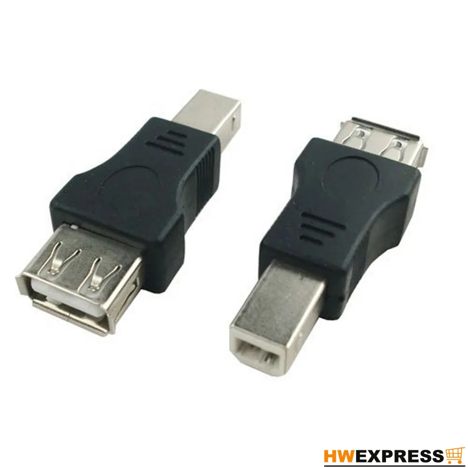 

HWEXPRESS Hot USB Type A Female to USB Type B Male Adapter
