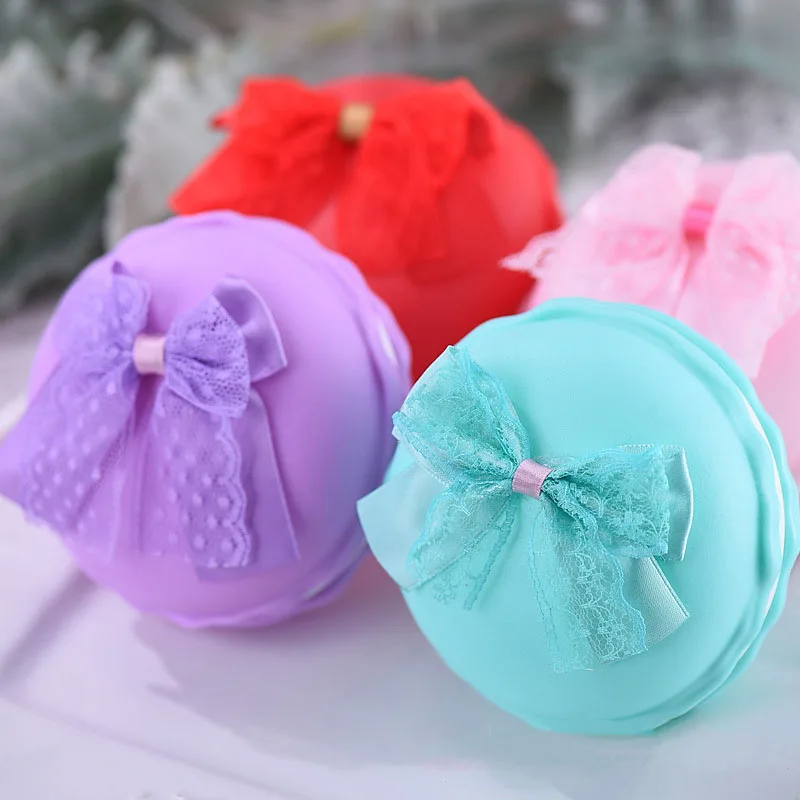 4 шт./лот Творческий Macarons Коробки конфет красочные детские Душ коробка Пластик