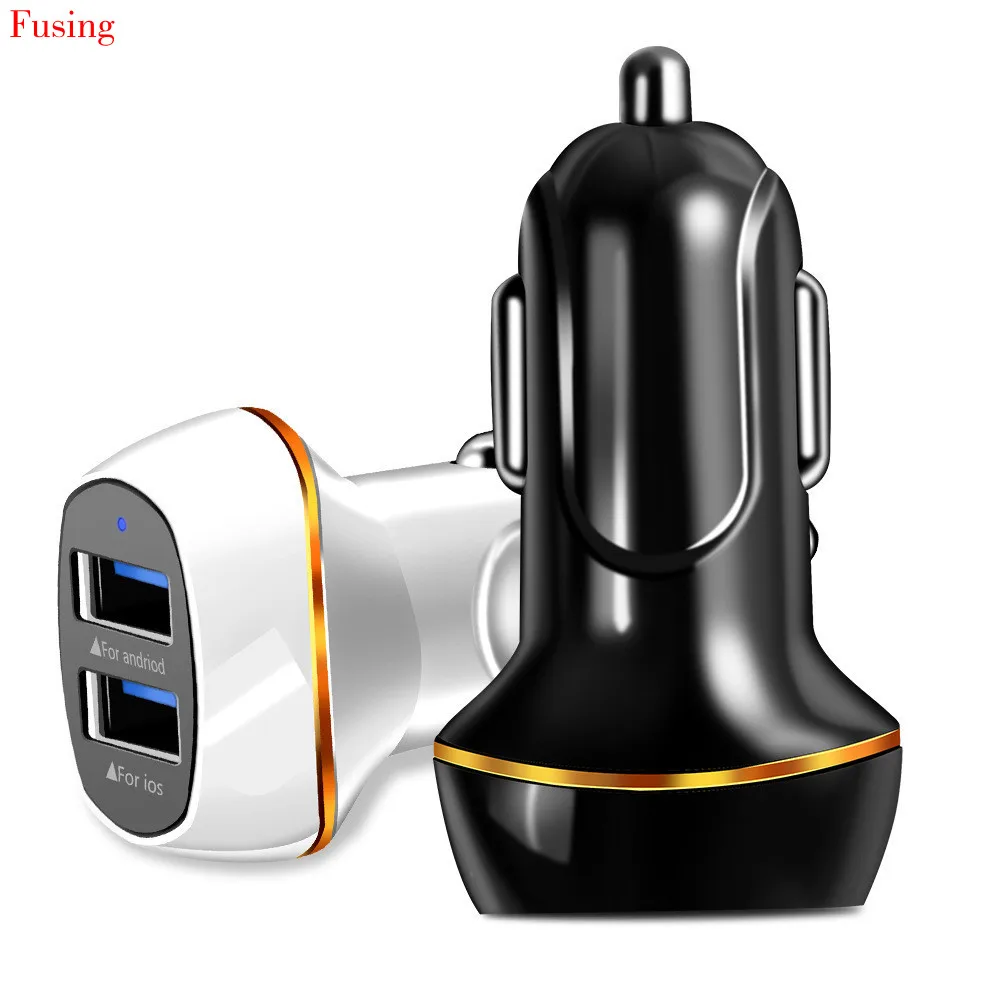 3.1A автомобильное зарядное устройство 2USB интеллектуальная Быстрая зарядка