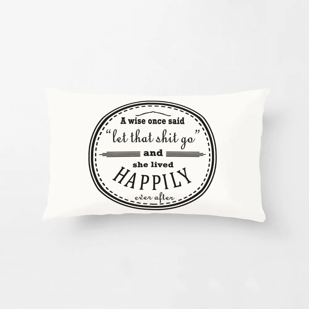 A Wise Once Said Printed Throw Pillow Case Text Printing Decorative Cushion Cover Pillowcase Home Decor By Lvsure For Car Seat | Дом и сад