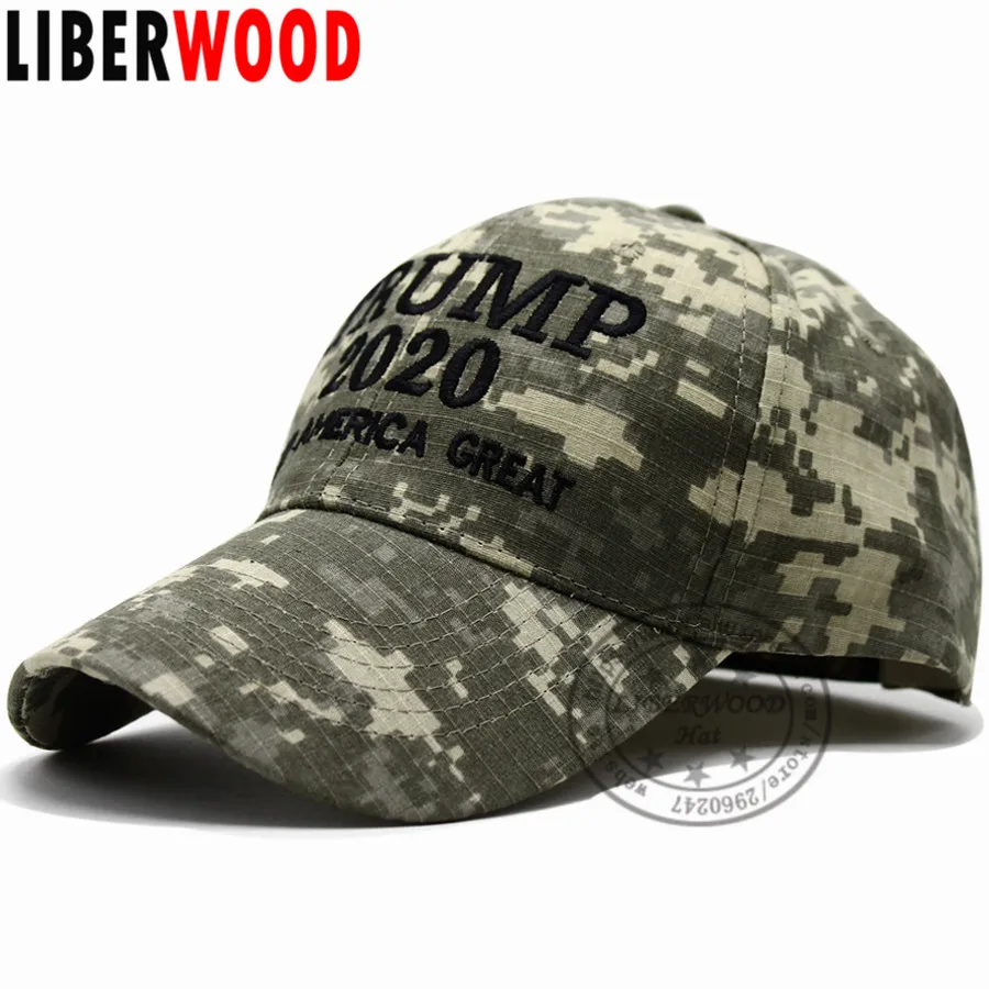 LIBERWOOD ACU Digital Trump 2020 Кепка камуфляжная бейсбольная кепка американская шляпа MAGA