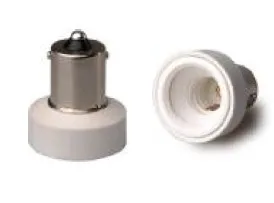 

(SPL-093-L4)100pcs/lot new design BA15S to E12 adapter flame retardant PBT E11~BA15S lamp holder adapter CFL light bulb