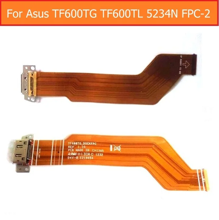 

Genuine USB Connector Port Flex Cable For Asus VivoTab RT TF600TG TF600TL 5234N FPC-2 Sync Date Charging Dock Jack Flex Cable