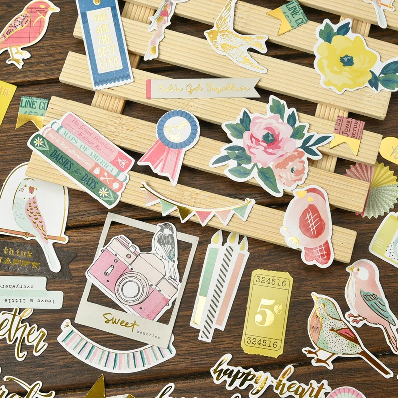 45pc Think Happy Cardstock штампы для скрапбукинга planner/Создание карт/журналистский проект |
