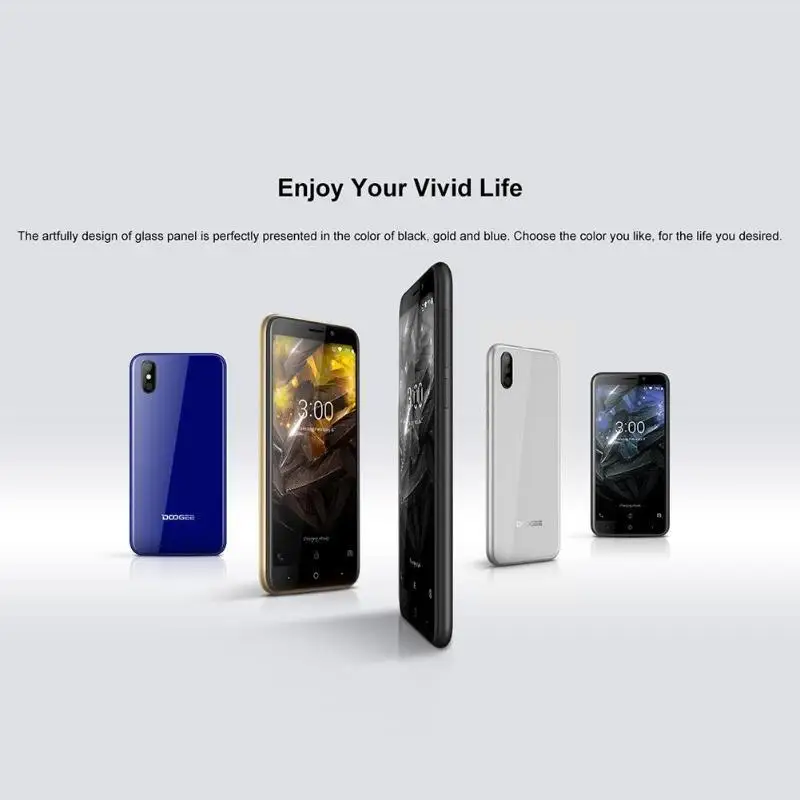 Doogee X50 Android 8,1 смартфон Mtk6580m четырехъядерный 1 ГБ ОЗУ 8 Гб ПЗУ две камеры 5,0 дюйма 2000 мАч две sim-карты Wcdma мобильный телефон