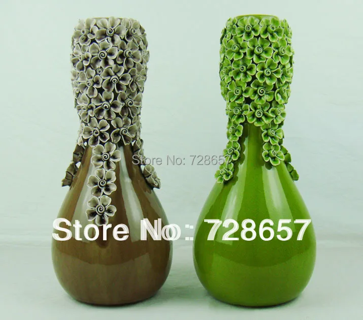 

Premium Modern Fashion and Simple Household Decorative Porcelain and China Glazed Flower Vase of Handmade Flower