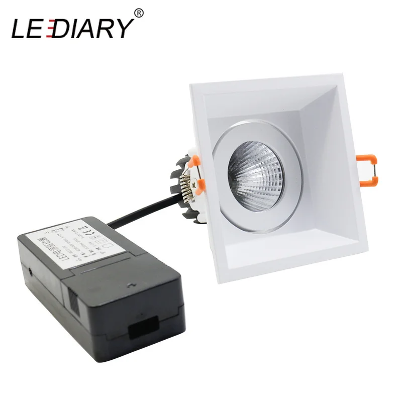 

LEDIARY LED COB Downlights White Ceiling Recessed Spot Lamp 90mm Cut Hole 85-265V 5W/10W/15W 3000K/4000K/6000K Lighting Fixtures