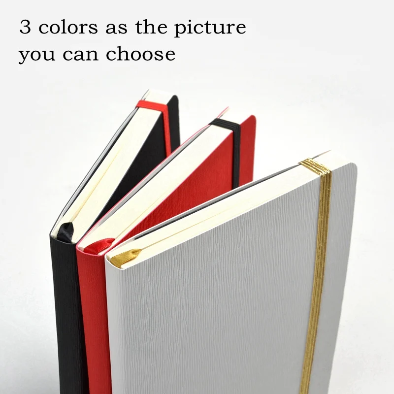 Блокнот A5 с эластичной лентой и карманом книга для записей 110 листов (220 страниц)