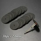 36 шт.компл. Универсальный 24 мм Мини Алмазная резка колесо диск сверло для установки вращательного Ювелирный инструмент комплект Отрезать Колесо разные цвета