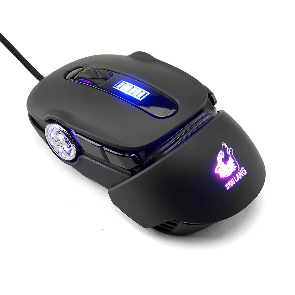 Мышь Raton Ordenador, механическая светодиодная RGB подсветка, проводная мышь, эргономичная игровая геймерская мышь, Мыши для ПК, компьютерная мышь, 19May24