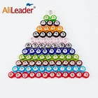 Круглые цветные бусины для волос AliLeader, 10 шт., 5 мм, для косичек, DIY, дредлоки, украшения для волос, косички, красные, золотые