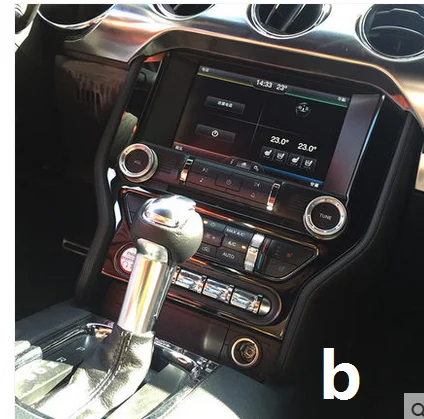 Подходит для Ford Mustang 2016 Наклейка на панель навигации украшение из нержавеющей