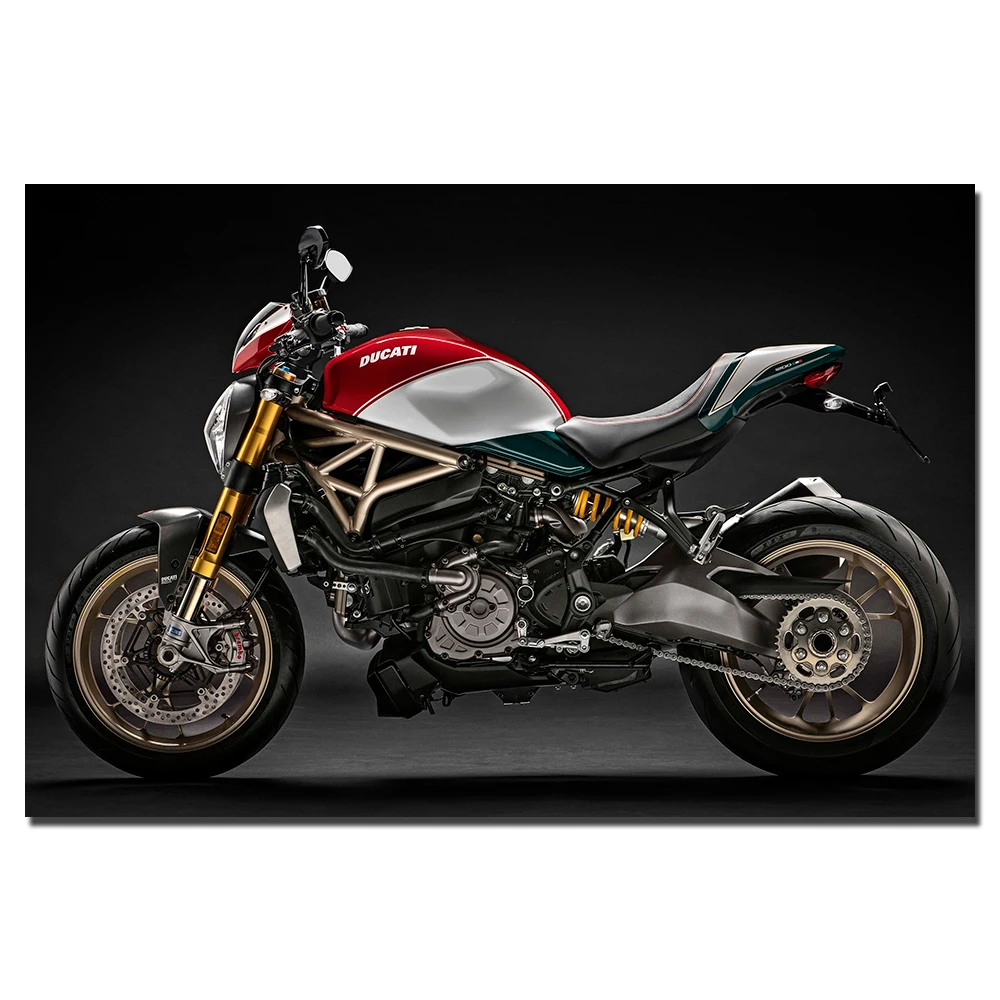 Ducati Monster 1200 картина на мотоцикле холст печать сделай сам картины в рамке