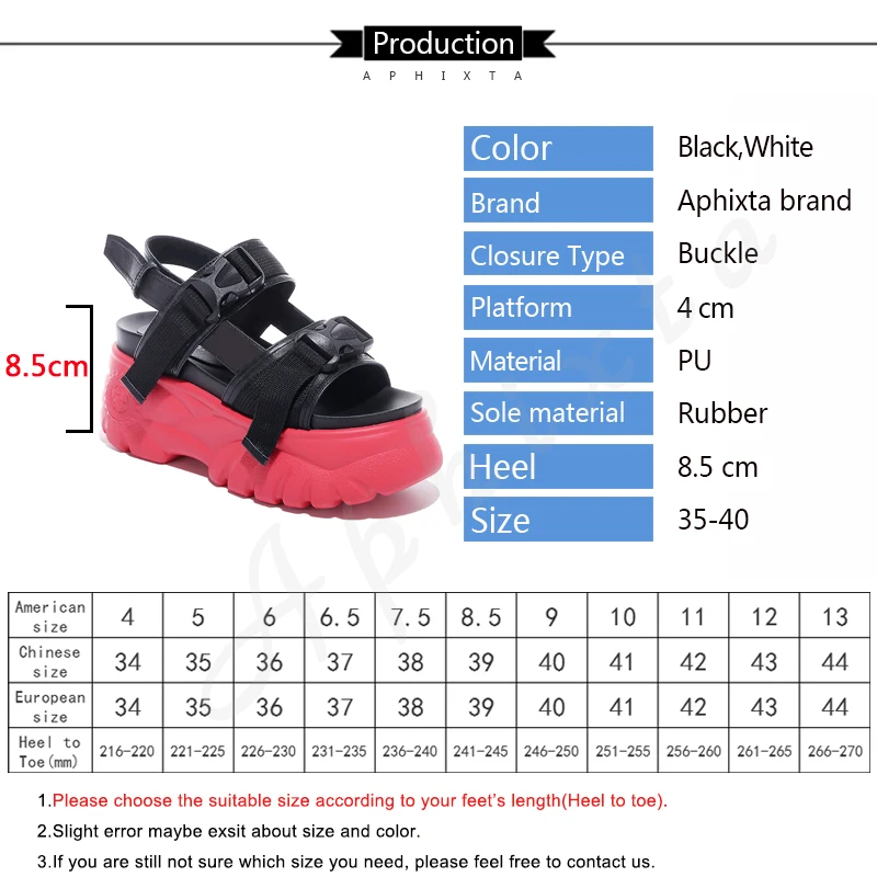 Женские сандалии на танкетке Aphixta летние шлепанцы толстой подошве прогулочная