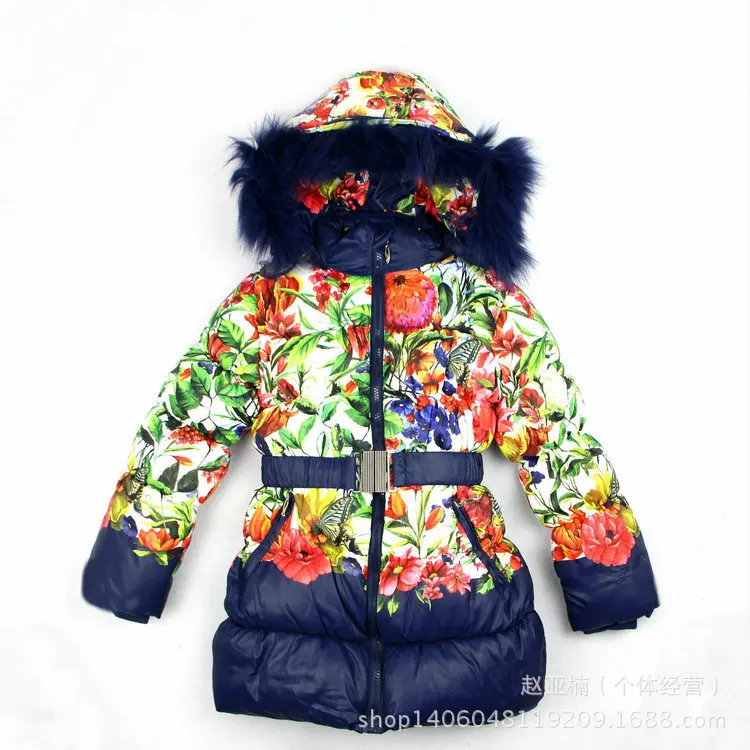 2016 Новые детские зимние платье для маленьких девочек лыжный костюм дети