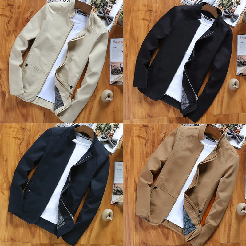 Plus Size Men's Clothes New Men Fashion Casual Loose Cotton Jacket Sportswear Solid Simple Home Stay Coats For Autumn | Мужская