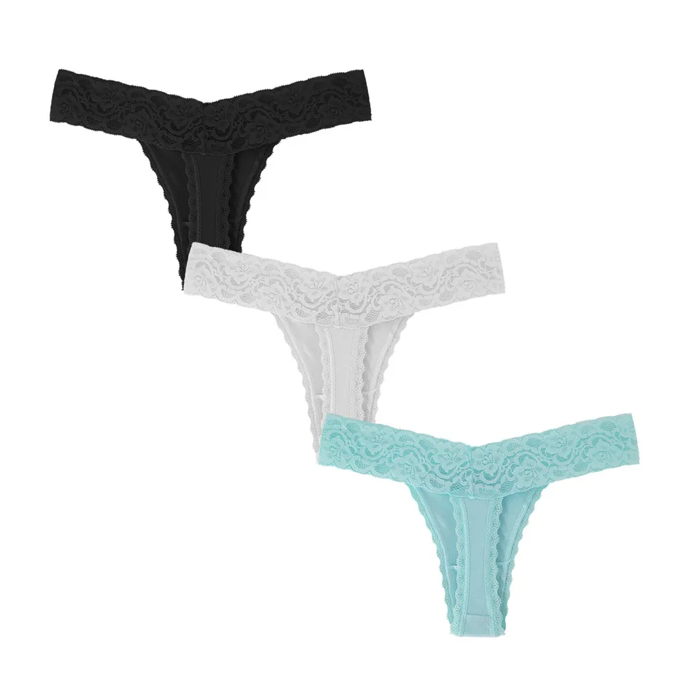 black white blue GAREDOB A+(американский размер xs-xl) сексуальные трусики хлопковые трусики для женщин стринги 3D пошив Танга комфорт гарантировано - Цвет: black white blue