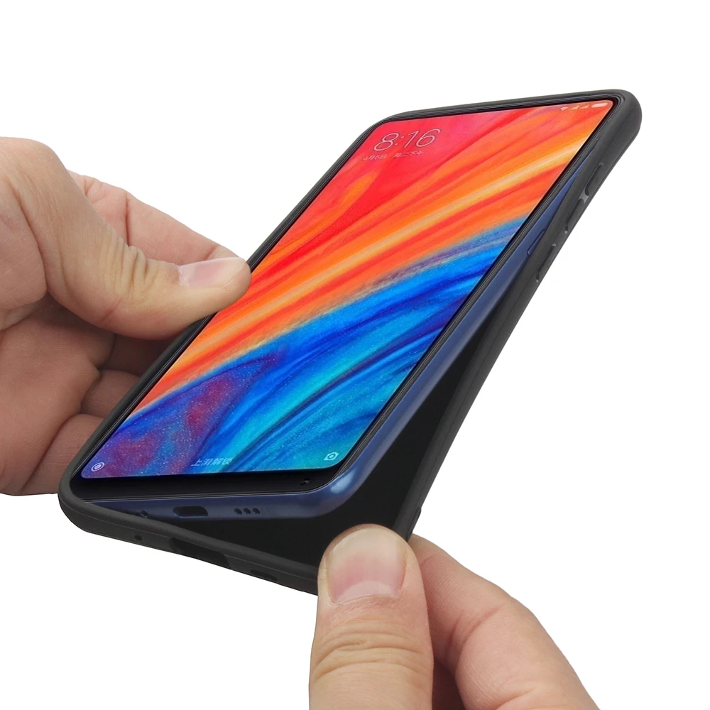 

Fabric Case Xiaomi Mix 2s Back Cover Simple Silicone Soft Edge Phone Case for Xiaomi Mix 2s Anti-fall Fashion Luxury Coque New