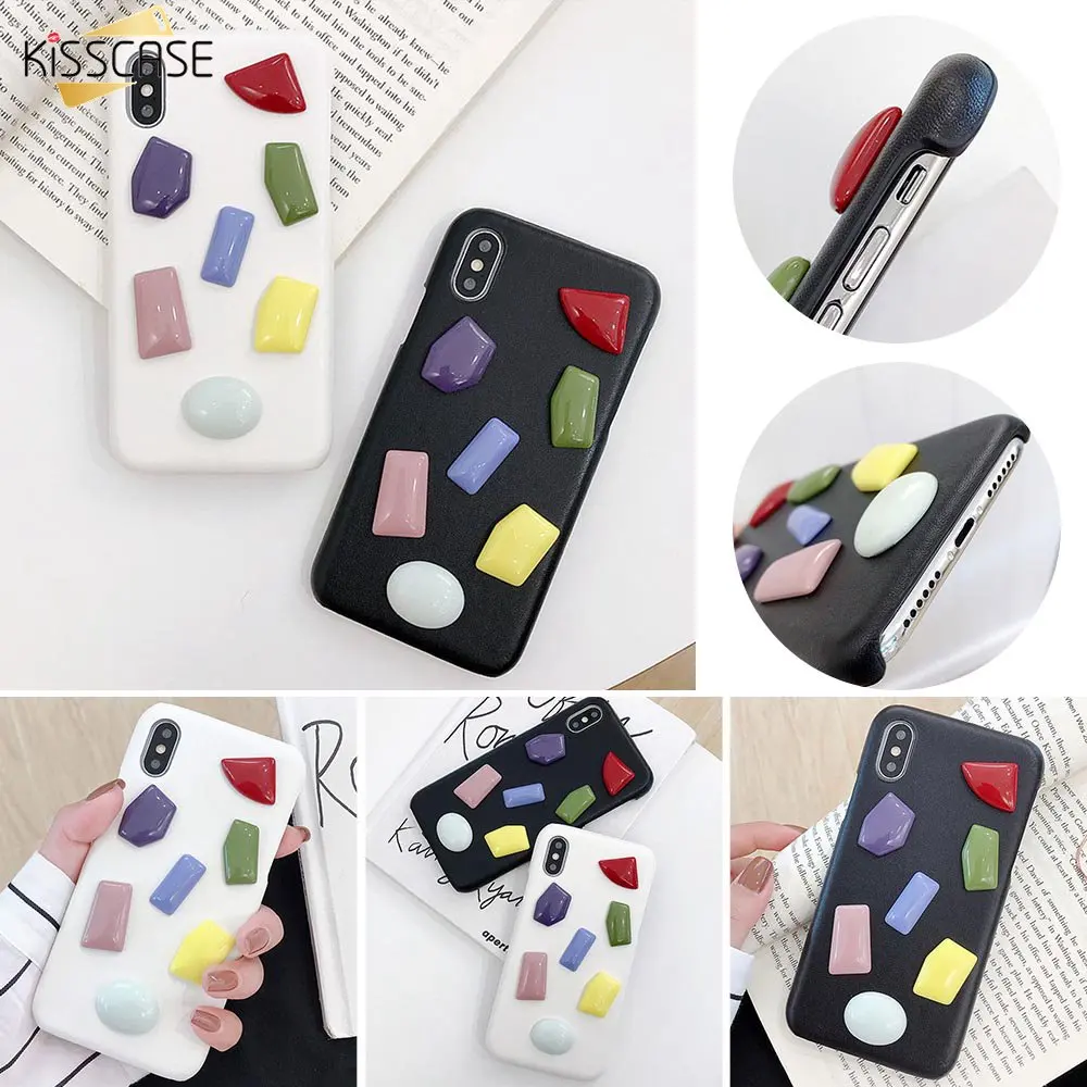Чехол из искусственной кожи с геометрическим рисунком KISSCASE для Huawei P30 P30PRO Carcasa Nova3
