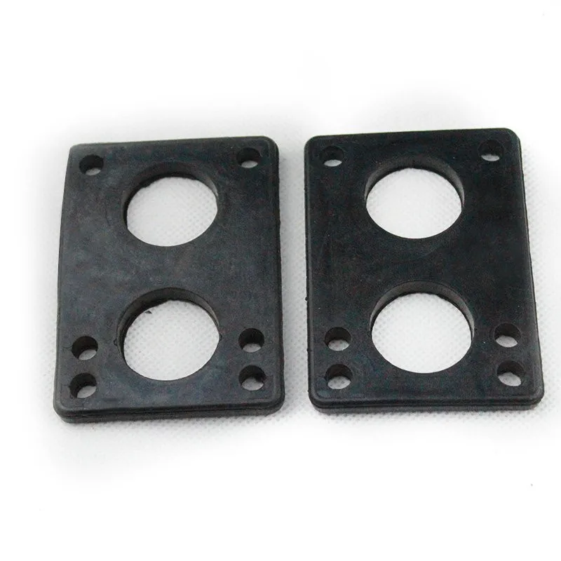 

Good Quality 2pcs 6mm Black Rubber Gasket Longboard Riserpad Long Board Riserpad PU Skateboard Parts Rubber Pad Free Shipping