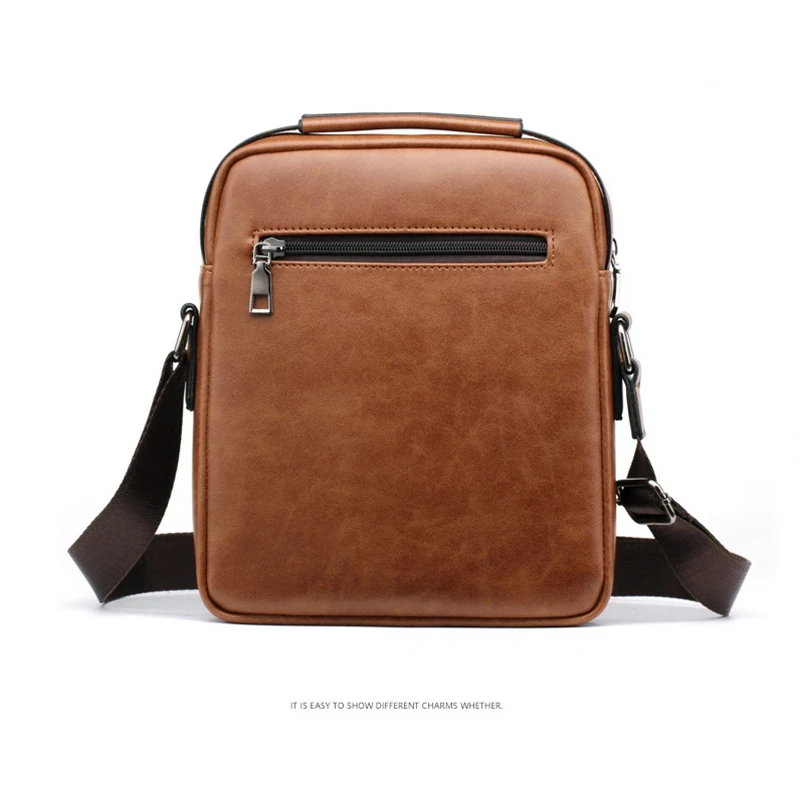 2019 Новая мужская сумка на плечо из искусственной кожи водонепроницаемая через с