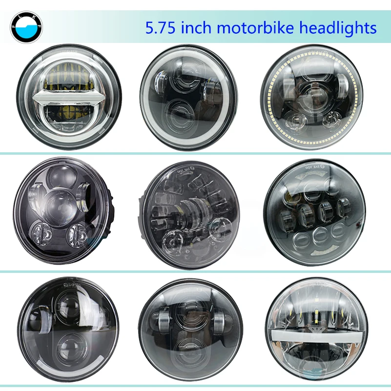 5,75 дюймов светодиодный проектор фары с белыми DRL огнями для Honda Shadow Aero Phantom VLX 600 750 VT 1100