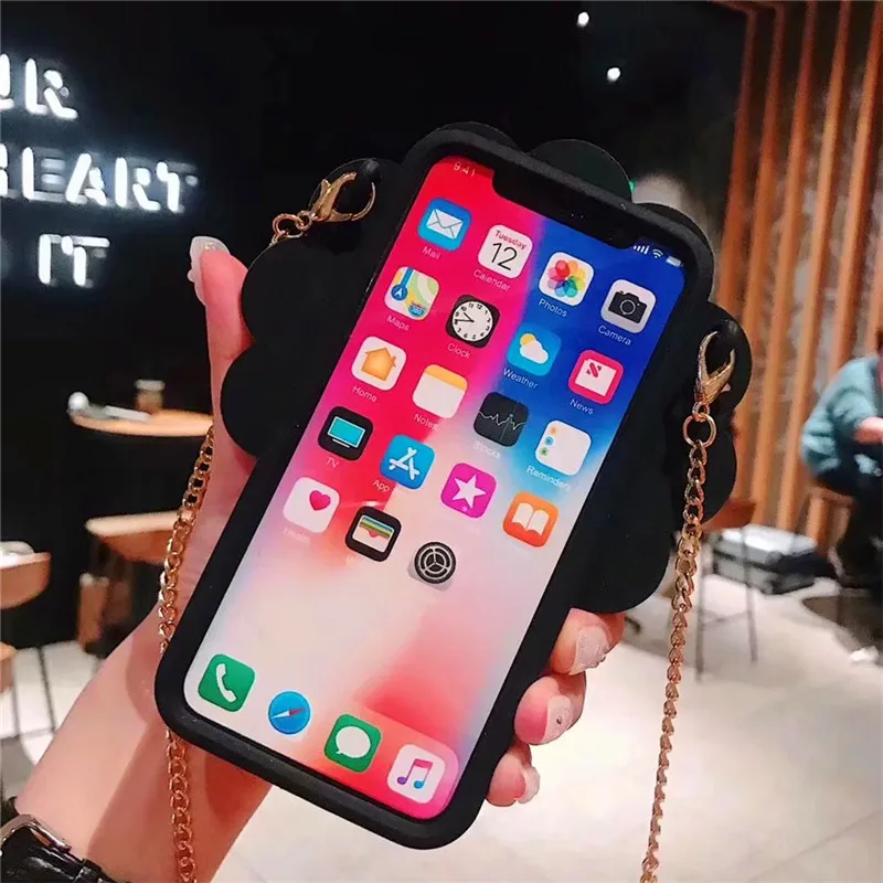 3D милый Подсолнечник Телефон чехол для iPhone 6 S 7 8 плюс Мягкие TPU X XS XR Max мультфильм