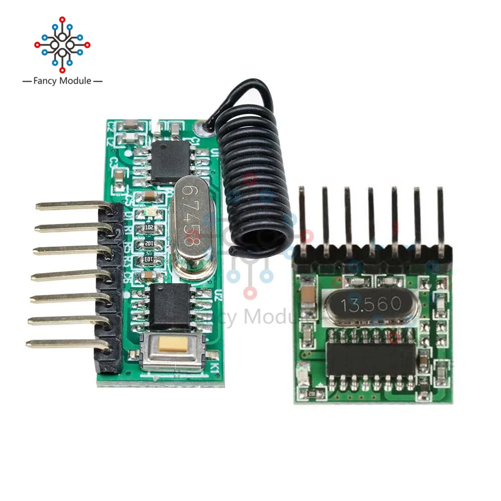 

Wireless Wide Voltage Coding Transmitter 4-Channel Receiver Learning Code Decoder Module for 433Mhz Remote Control