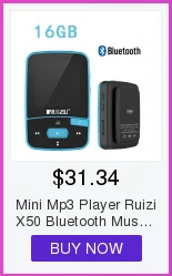 Мини mp3-плеер Ruizi X50 Bluetooth Музыка Mp 3 с радио спорт аудио цифровой Hi-Fi экран Fm Flac Usb 16 Гб