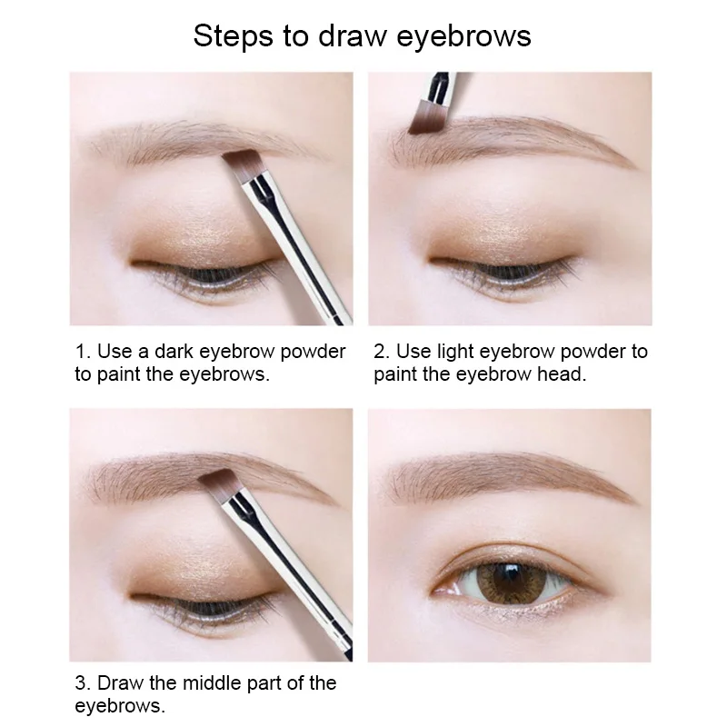 Палитра пудры для бровей 5 видов цветов стойкий водонепроницаемый макияж женщин