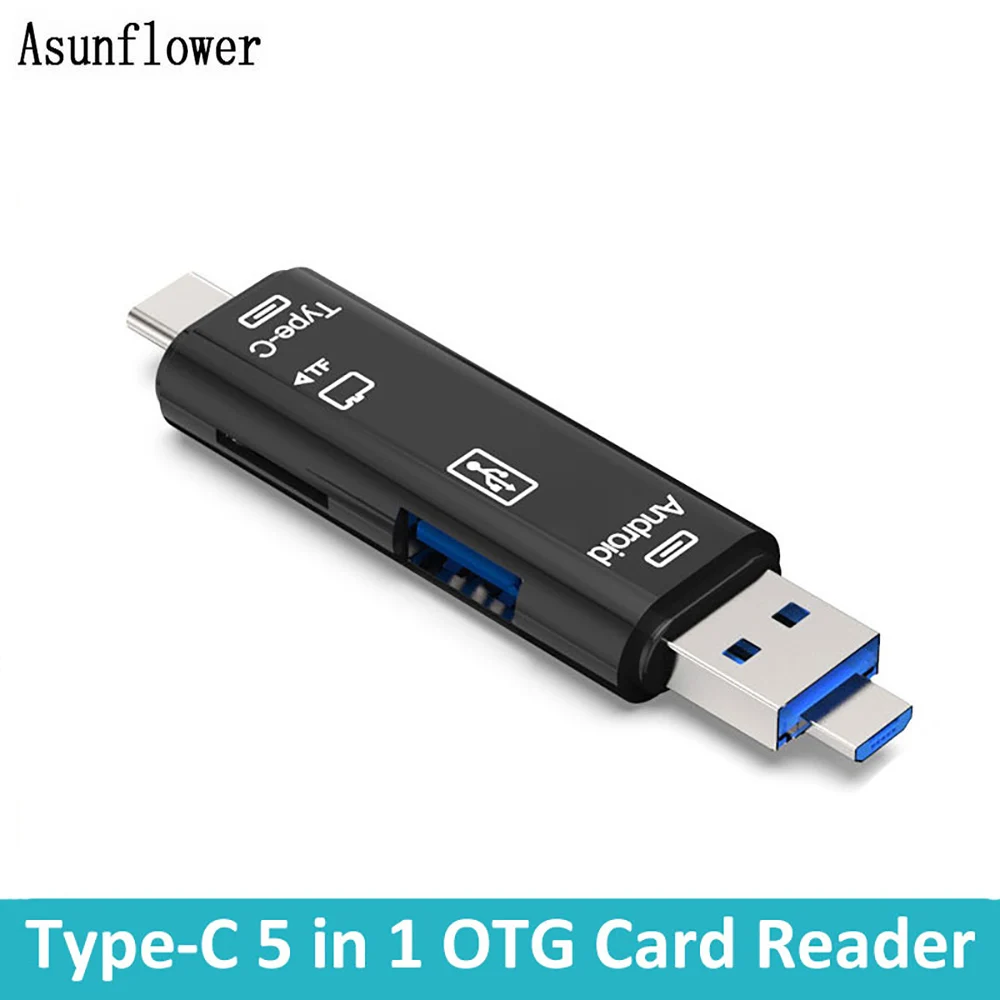 Micro USB кард-ридер с TF картой OTG Смарт-карта памяти адаптер для MacBook ноутбука USB 3,1 Тип C кардридер SD кард-ридер