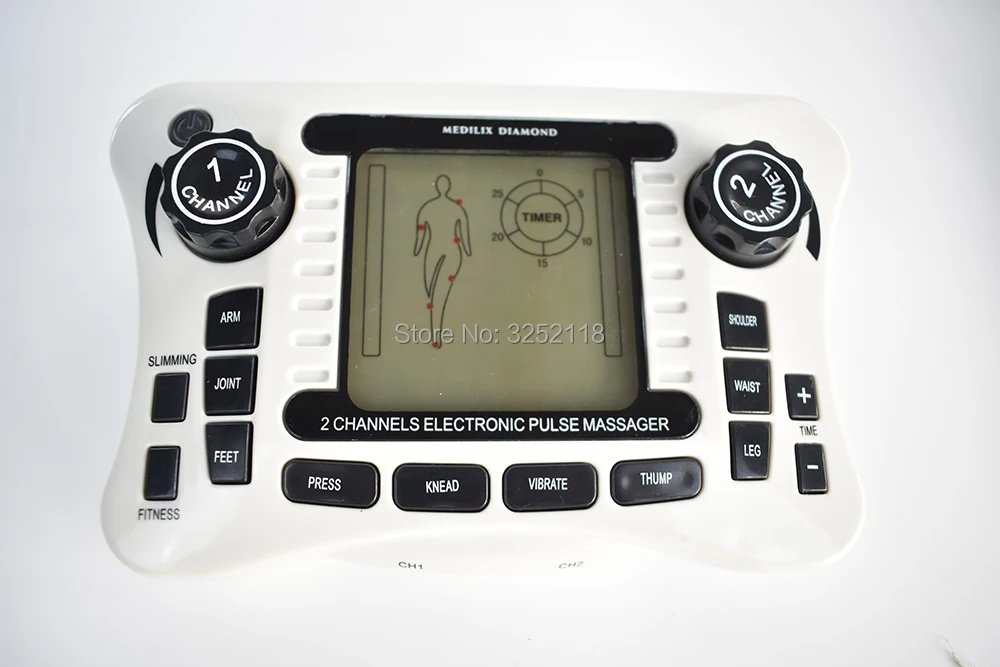 Двойной канал облегчение боли нервные Мышцы Десятки Электро стимулятор терапия