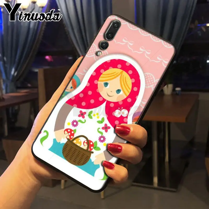 Yinuoda милые русские куклы узор Матрешка аксессуары для телефона чехол huawei p20 pro p20lite
