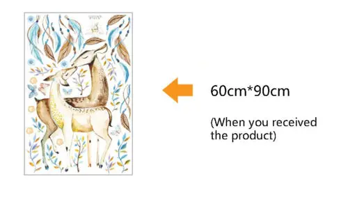 2018 новые Семья Лось DIY силуэт Книги по искусству стены Стикеры олени в ЛЕС росписи