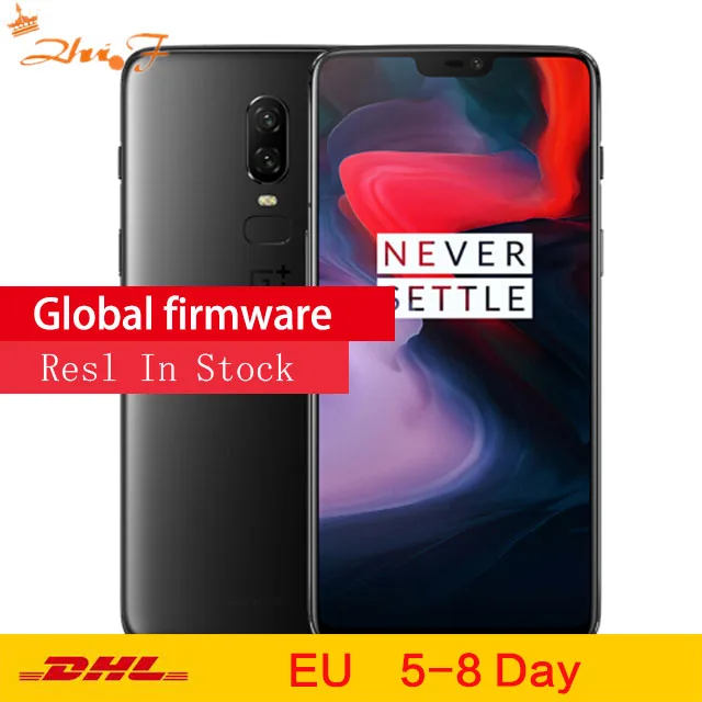 OnePlus 6 смартфон с восьмиядерным процессором Snapdragon 845 ОЗУ 8 ГБ ПЗУ 128 20 Мп + 16