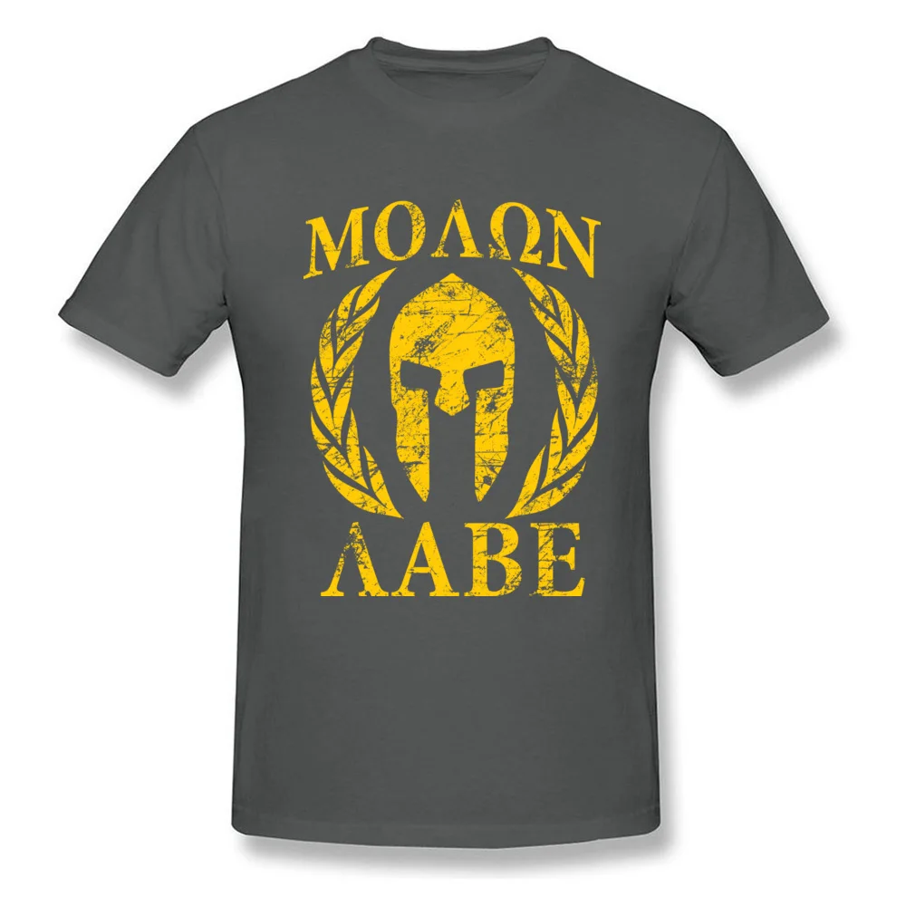 Molon Labe Спартанец Футболка сделать мужская одежда платье в винтажном стиле