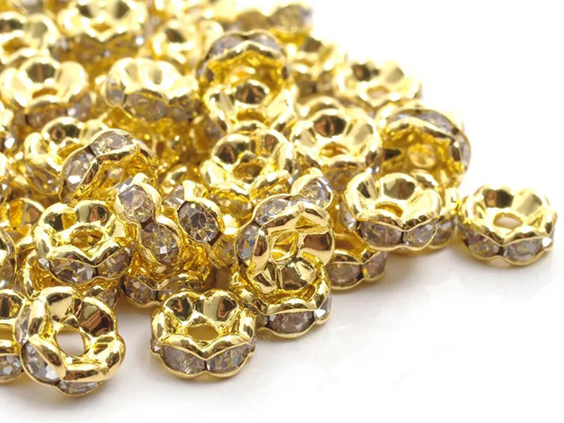 5/6/8/10/12 мм посеребренные эластичные кубические блестящие бриллиантовые стразы