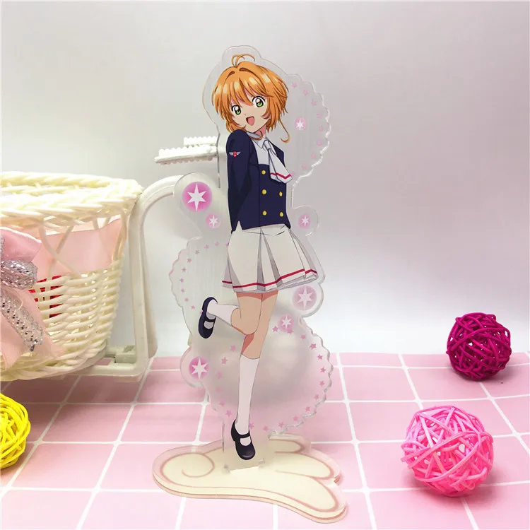 Аниме Cardcaptor Sakura акриловая модель на подставке игрушки Сакура фигурку подвесные 15