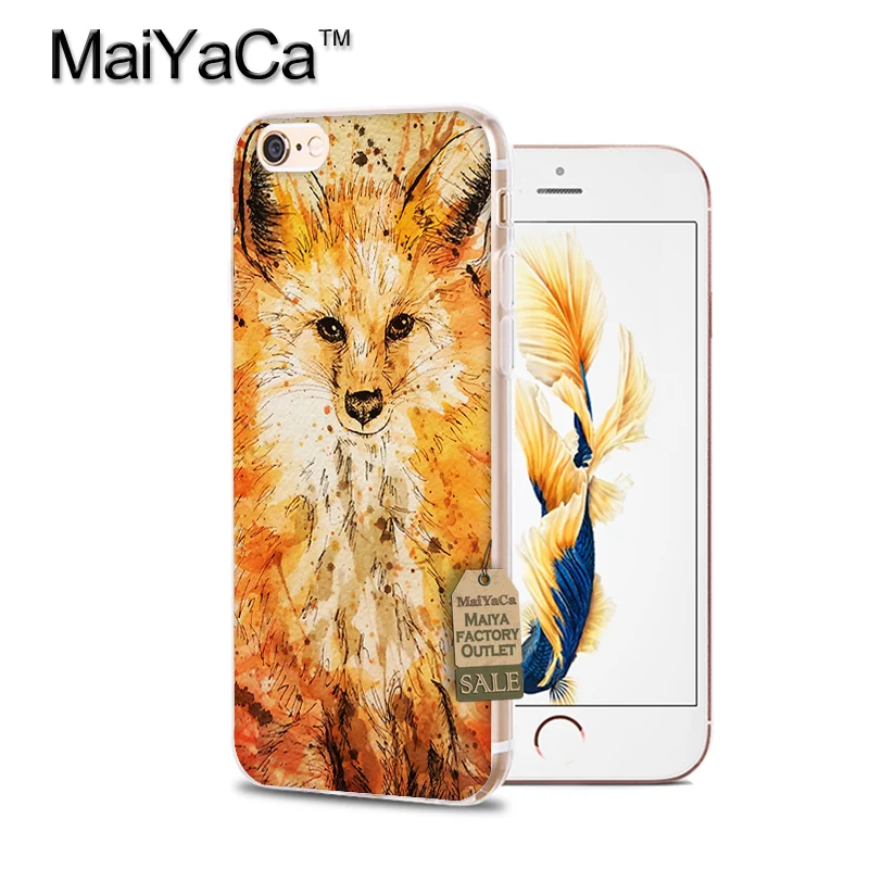 Чехол MaiYaCa для iphone 7 6 X, милый чехол с лисой на осень, Лесной чехол для телефона iphone 11 Pro Max XS XR 6 6s 7 7plus