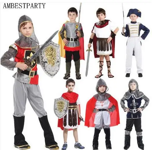 Горячая 2020 древних римских воинов Карнавальный Костюм Человек-паук Детские