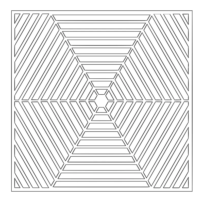 Стандартный шестиугольный трафарет Cobweb для скрапбукинга своими руками новинка