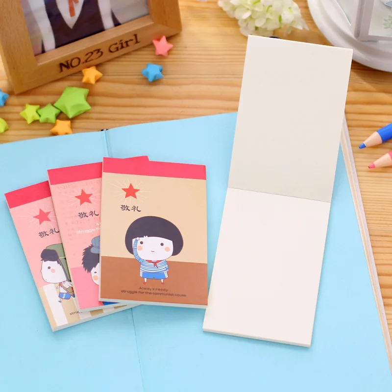 Самоклеящиеся канцелярские принадлежности 5 шт./компл. творческие Мультяшные