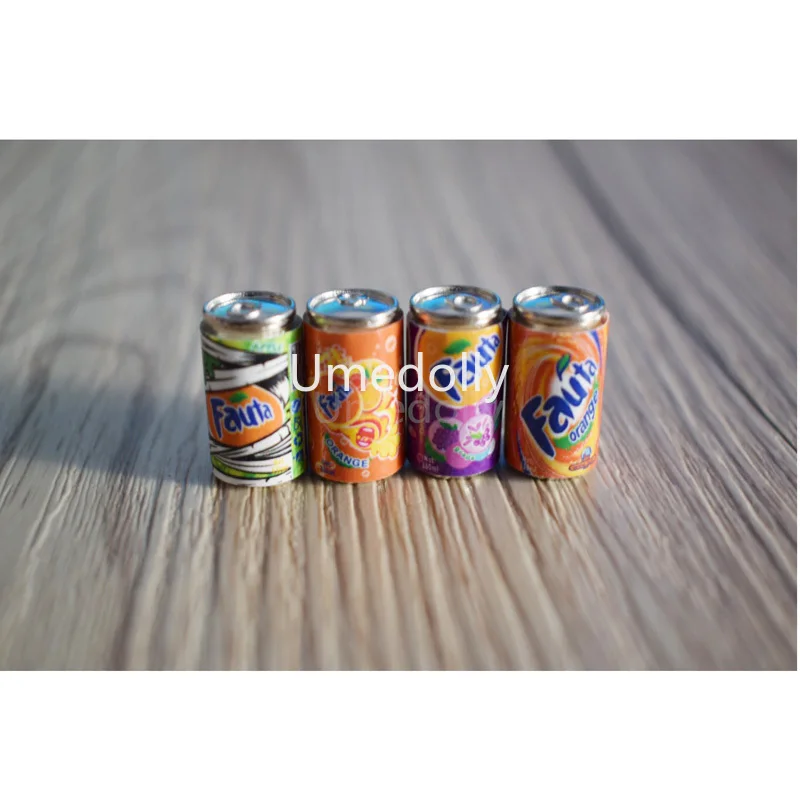 4 шт. 1/6 Миниатюрная модель напитков Fanta имитация кукольного домика миниатюрная