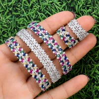 godki luxury trendy saudi arabia bangle ring jewelry set for women wedding cubic zircon crystal cz aretes de mujer modernos 2019