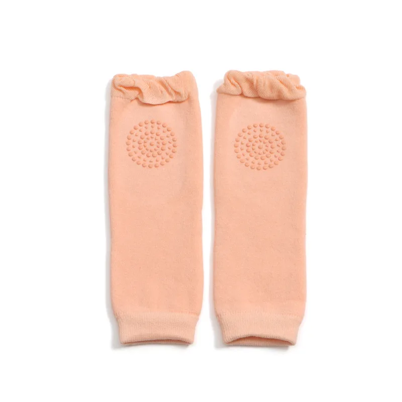 Long Pink 1 пара, детские теплые наколенники для ползания, безопасность, локоть, зима, удлинение, уплотненная Детская грелка для ног, дети, наколенник, поддержка, протектор - Цвет: Long Pink