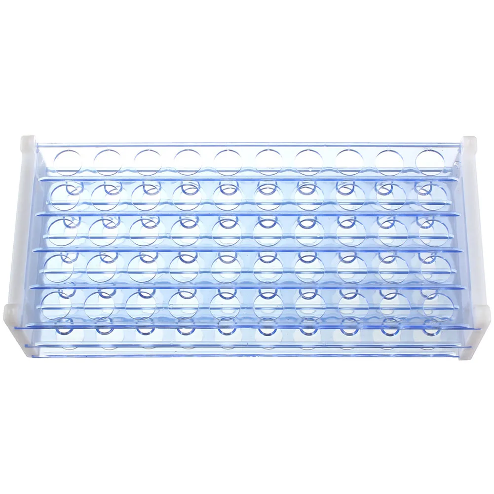 Пластиковая стойка для пробирок 12-13 мм 50 положений отверстий