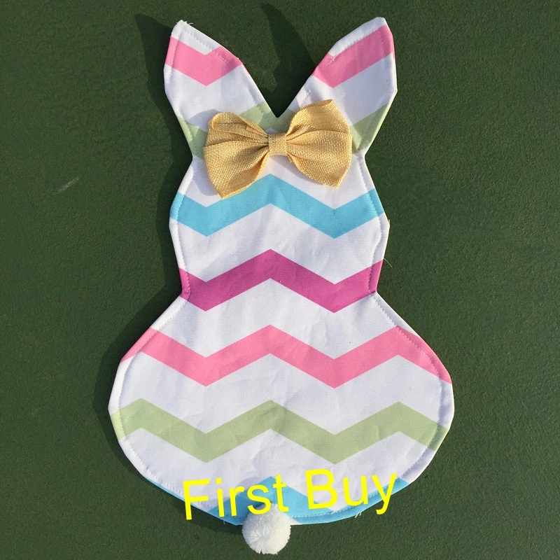 30 шт./лот монограмма персонализированный Садовый флаг кролик пейзажный